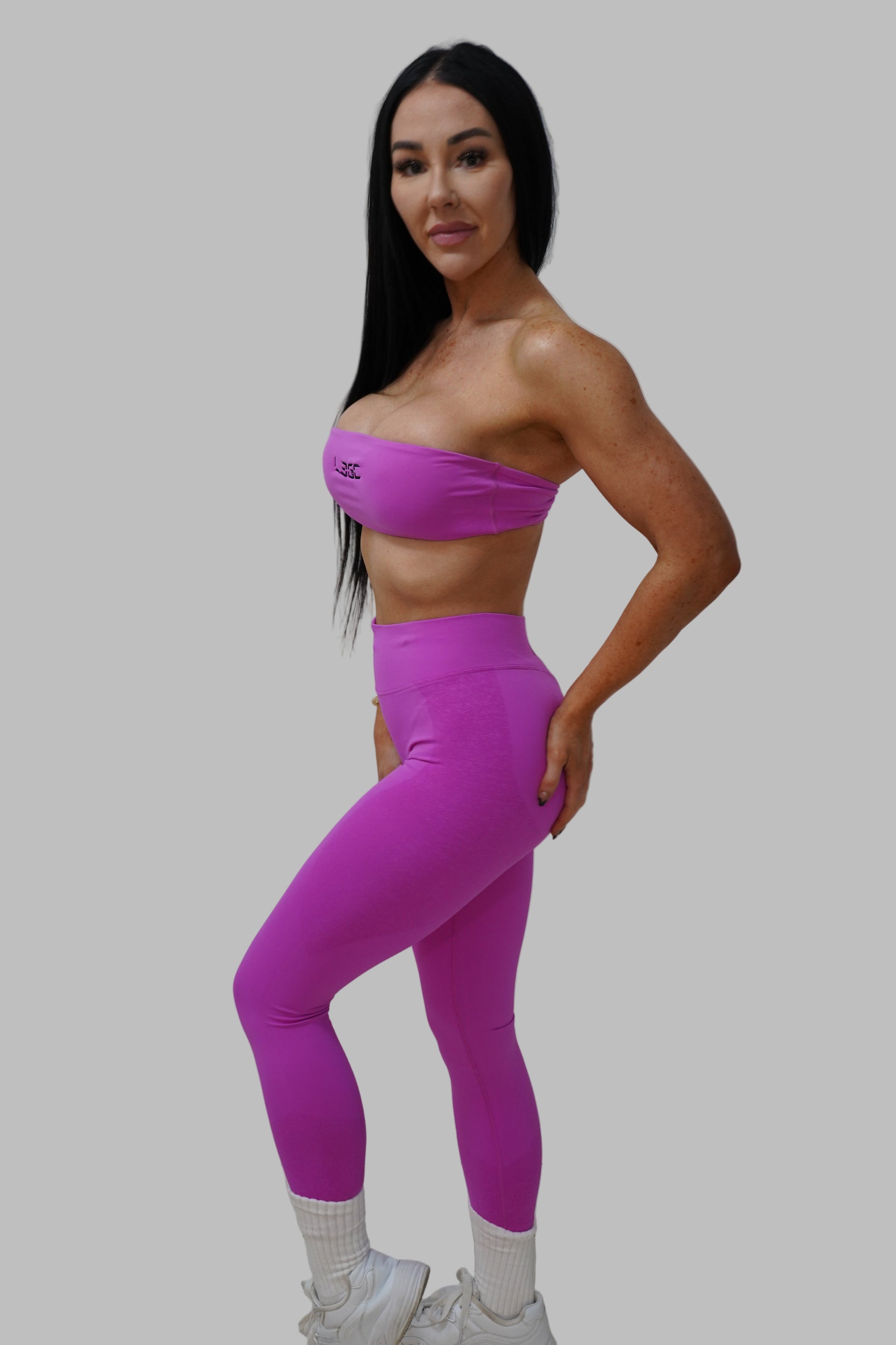 Woman in pink athletic wear