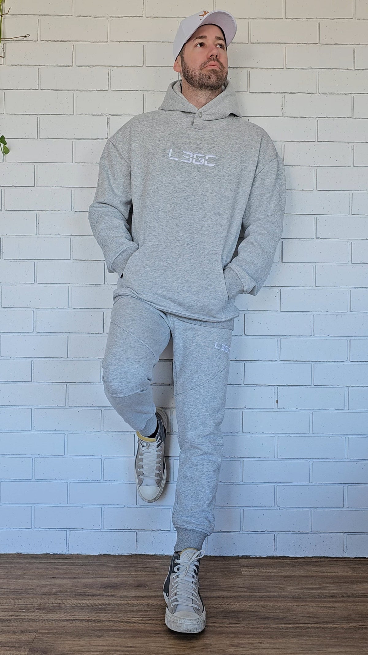 light grey hoodie