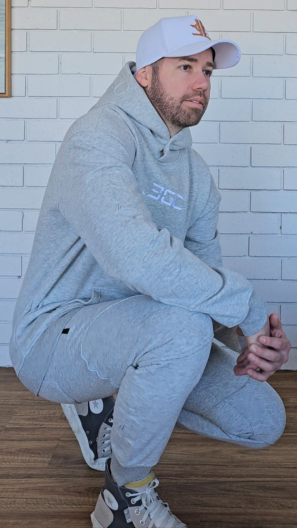 light grey hoodie