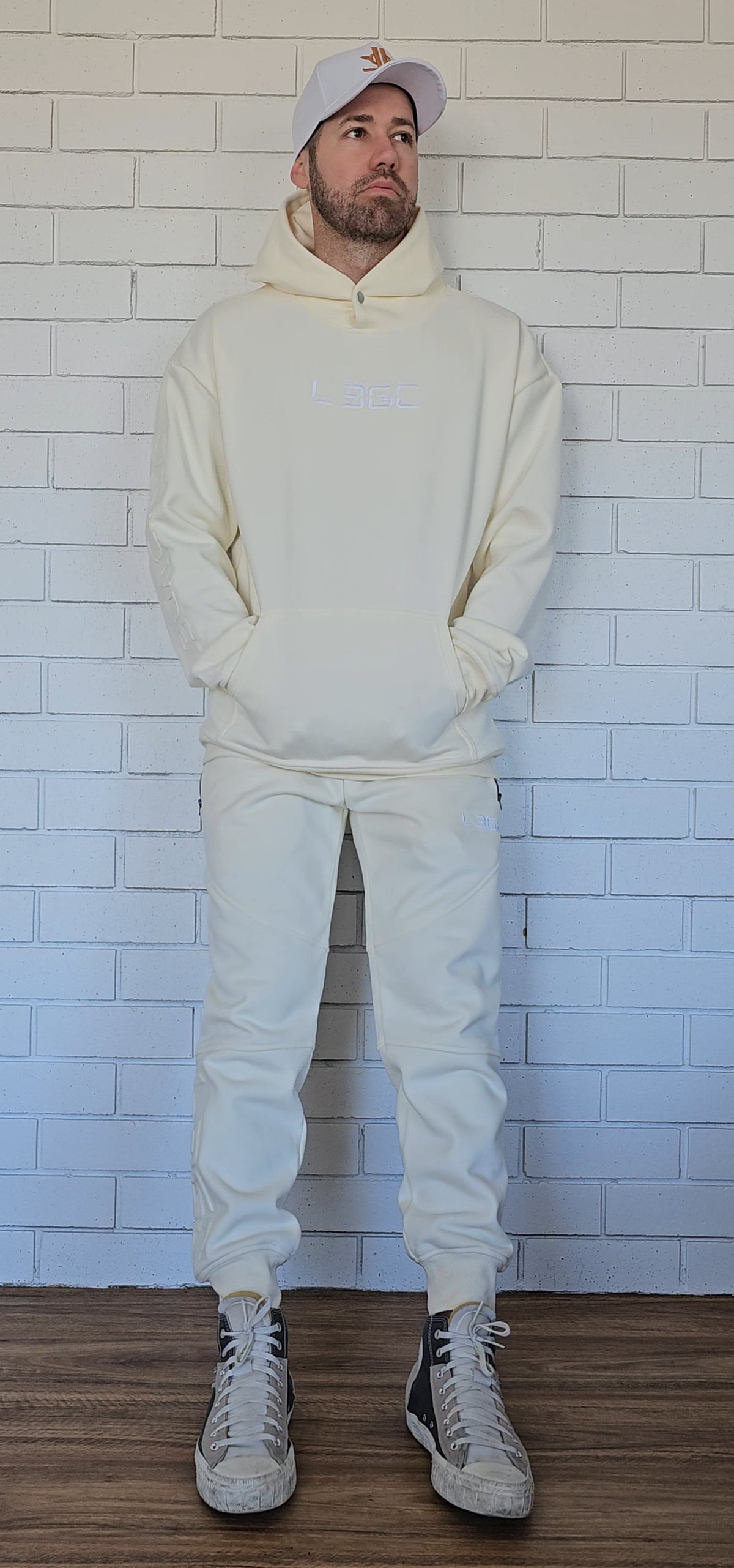 cream hoodie