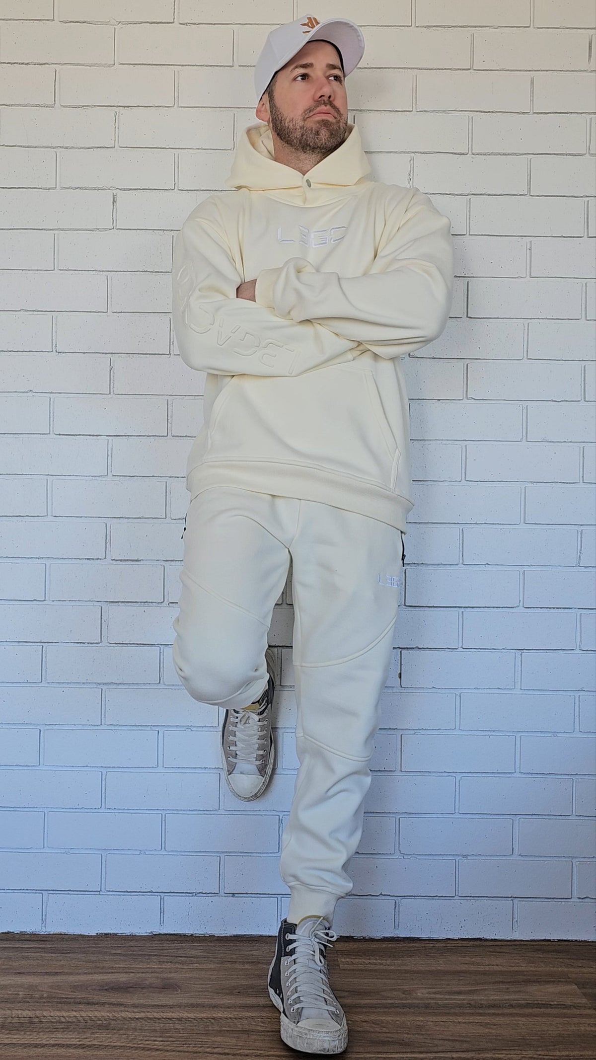 cream hoodie